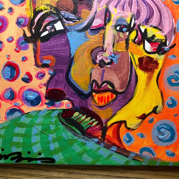 Original artwork 6x6” acrylic paint on canvas board signed by the artist, me! - Picture 3 of 3